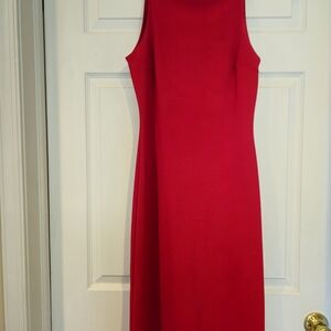 Chic Red Midi Dress